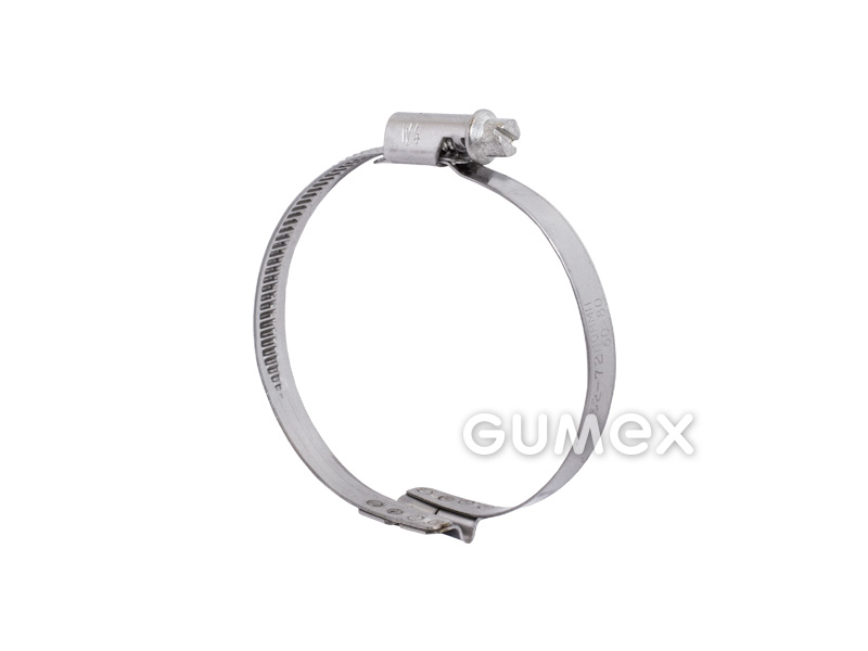 Spona na spirální hadice s pravotočivou spirálou, DN 20-25mm, rozsah upínání 20-31mm, šíře pásky 5mm, pro hadice PROTAPE, AIRDUC PUR 351 a 355, nerezová ocel W4